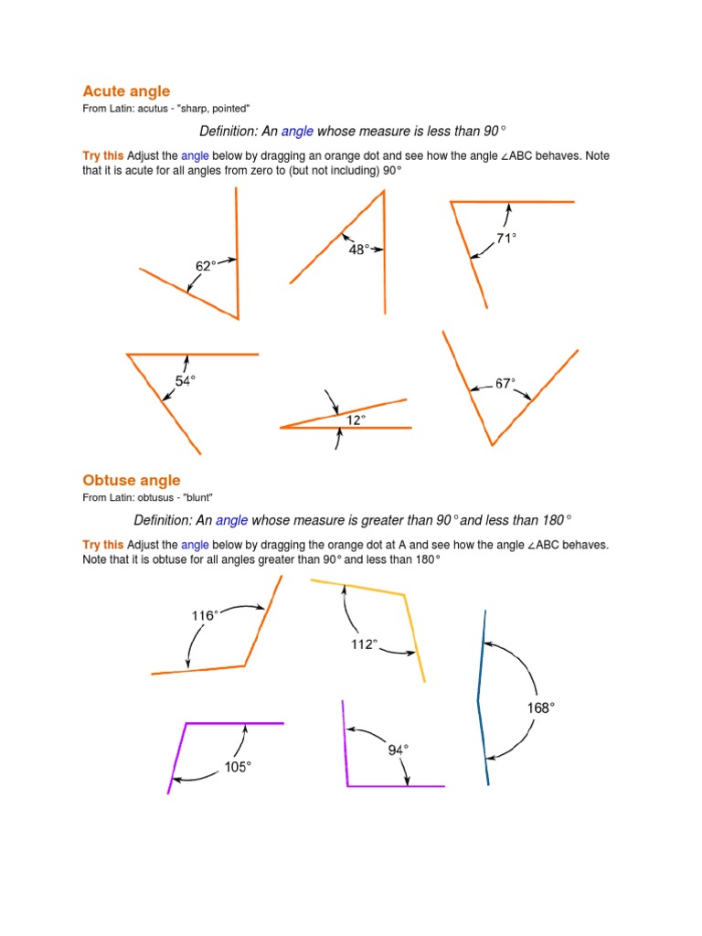 Angle Math Definition.docx | Angle | Triangle