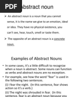 Abstract Noun