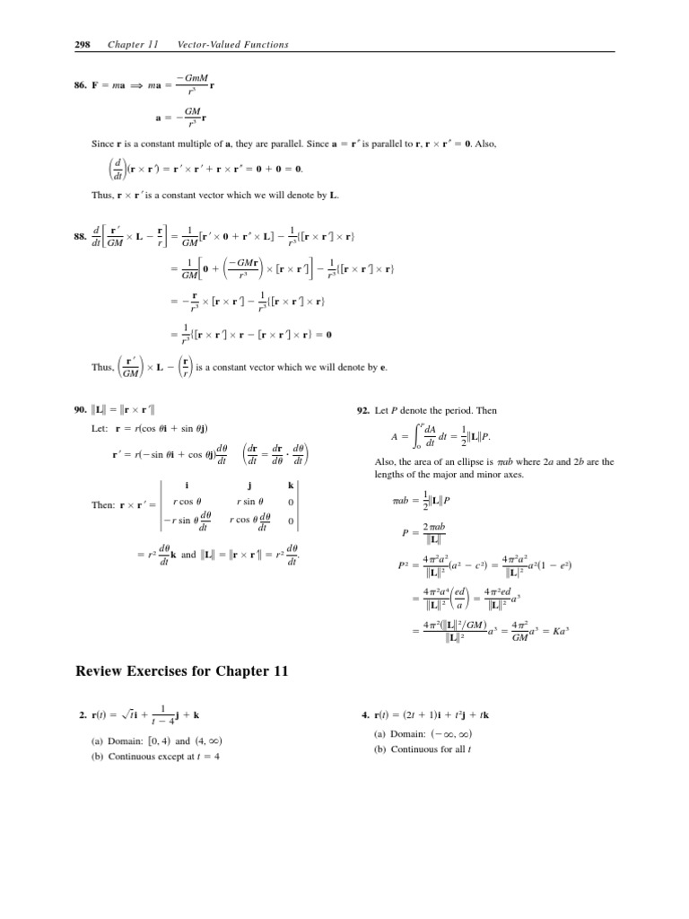 Vector-Valued Functions Exercises | PDF | Teaching Methods & Materials ...