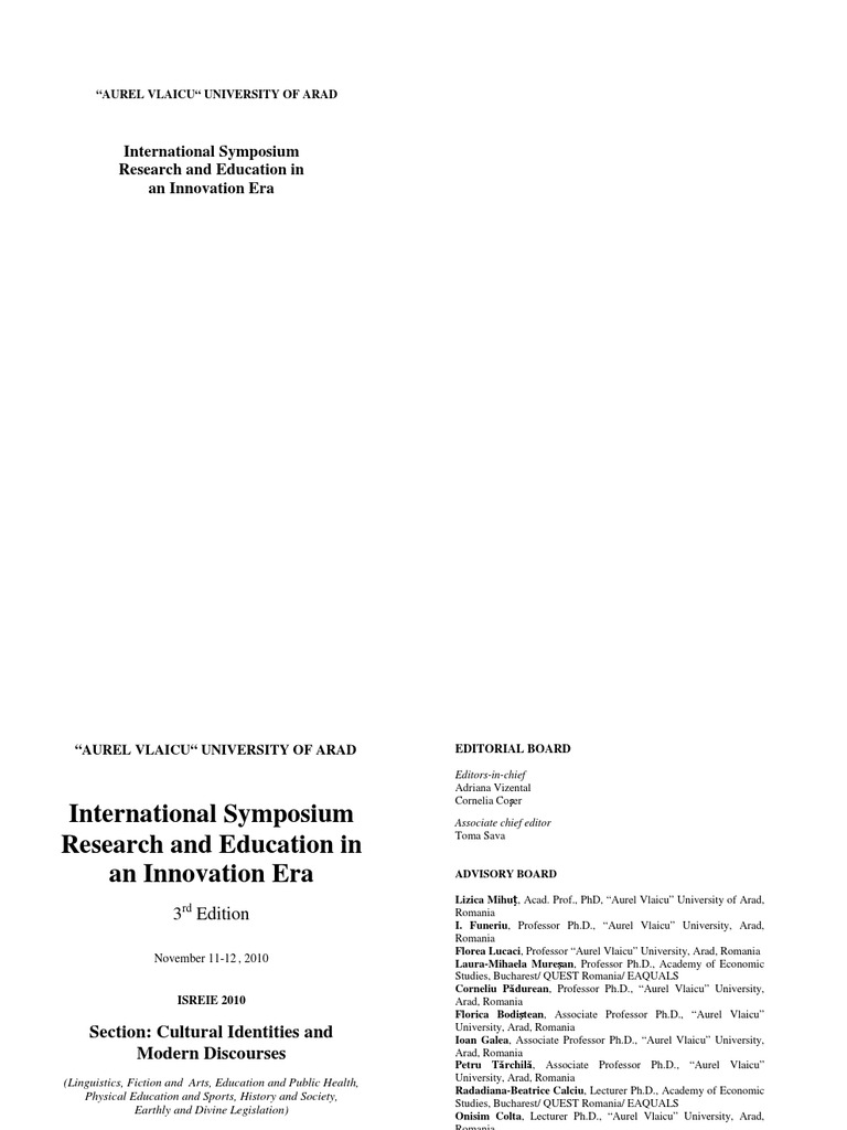 Proceedings Isreie 2010