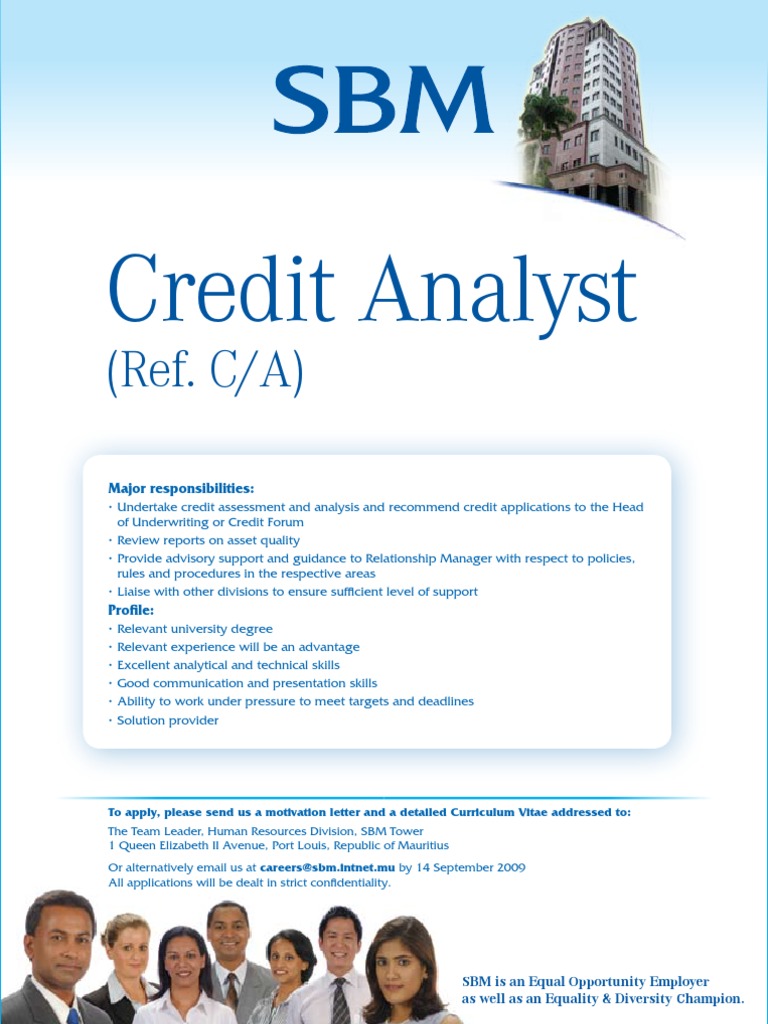 Credit Analyst: (Ref. C/A) | PDF