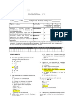 Prueba Parcial de Matematica II Medio, Fracciones Algebraicas Forma A