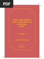 Ludwig Feuerbach - Teses provisórias para a reforma da filosofia