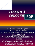 Tematică Colocviu Info
