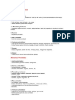 Alimentos Aconsejados para Diabeticos Tipo II