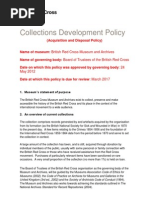 Download Collections Development Policy by British Red Cross SN148984847 doc pdf