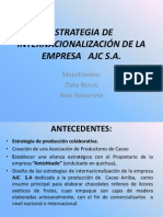 Estrategia de Internacionalización de La Empresa Ajc