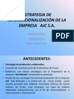 Estrategias internacionalización empresa cacao Ecuador