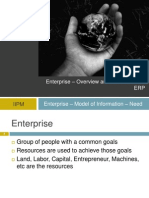 Erp - I: Enterprise - Overview and Introduction To ERP