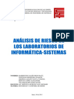 Análisis de Riesgo de Los Laboratorios de Informática-Sistemas