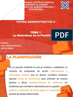 Tema 1 La Naturaleza de La Planificacion