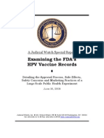 Informe Vacuna Virus Papiloma - JWReportFDAhpvVaccineRecords