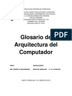 Glosario de Arquitectura Del Computador