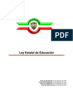 Ley Estatal de Educación Chihuahua