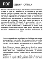 RESENHA  CRÍTICA