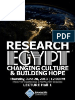 Alexandria ACM Student Chapter | Research in Egypt | Changing Culture & Building Hope