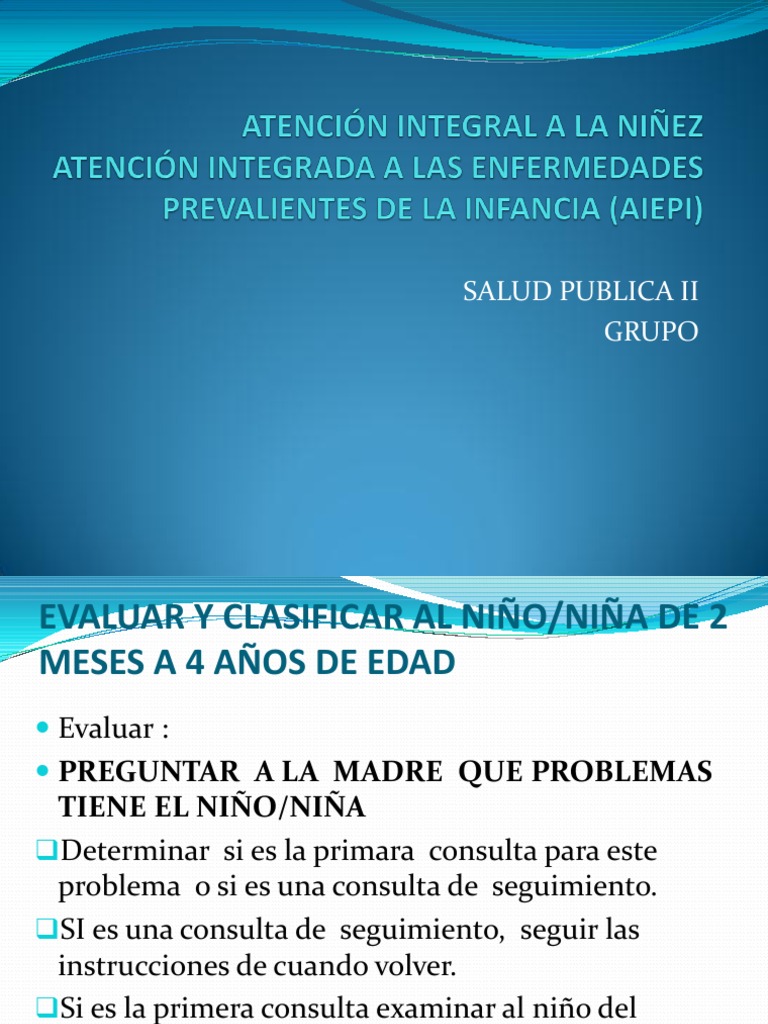 Atención Integral A La Niñez | PDF | Salud y bienestar | Estilo de vida