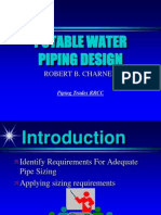 Potable Water Piping Design: Robert B. Charney