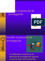 Escribir El Protocolo de Investigación