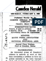 Camden Herald Fluoridation Editorial 1969