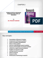 Chapter-2: Formulation of Research Problems and Steps of Research