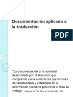 Documentacion Aplicada a La Traduccion - 30 Abril