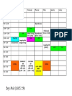 Timetable 2012 - Academic