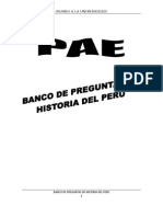 Banco de Preguntas de Historia Del Peru