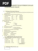 Download Contoh Perhitungan Perencanaan Perkerasan Jalan by Dahlya Nurul Mawaddah Santosa SN149109554 doc pdf