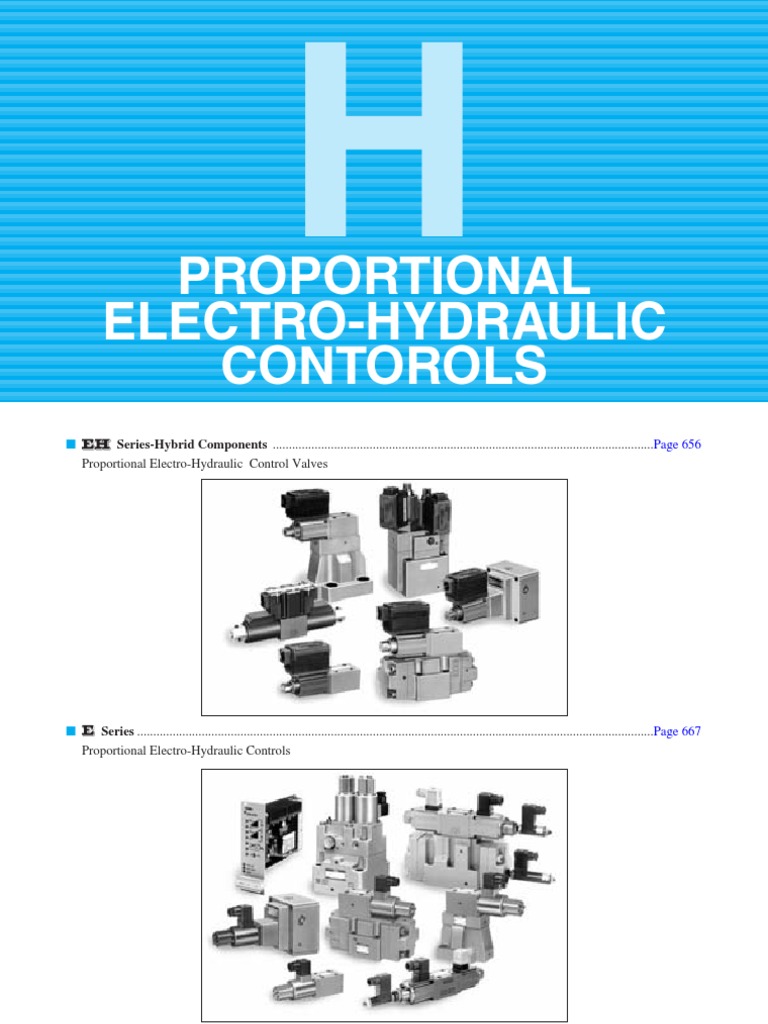 H Electro Hydraulic Controls Yuken | PDF | Valve | Control Theory