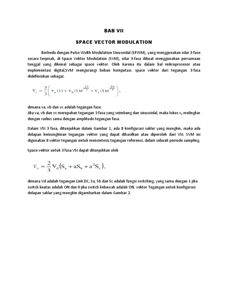 Space Vector Modulation | PDF