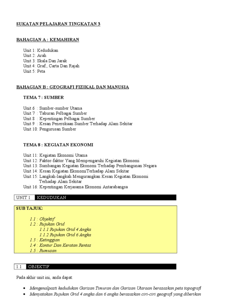Nota Geografi Tingkatan 3 Pdf