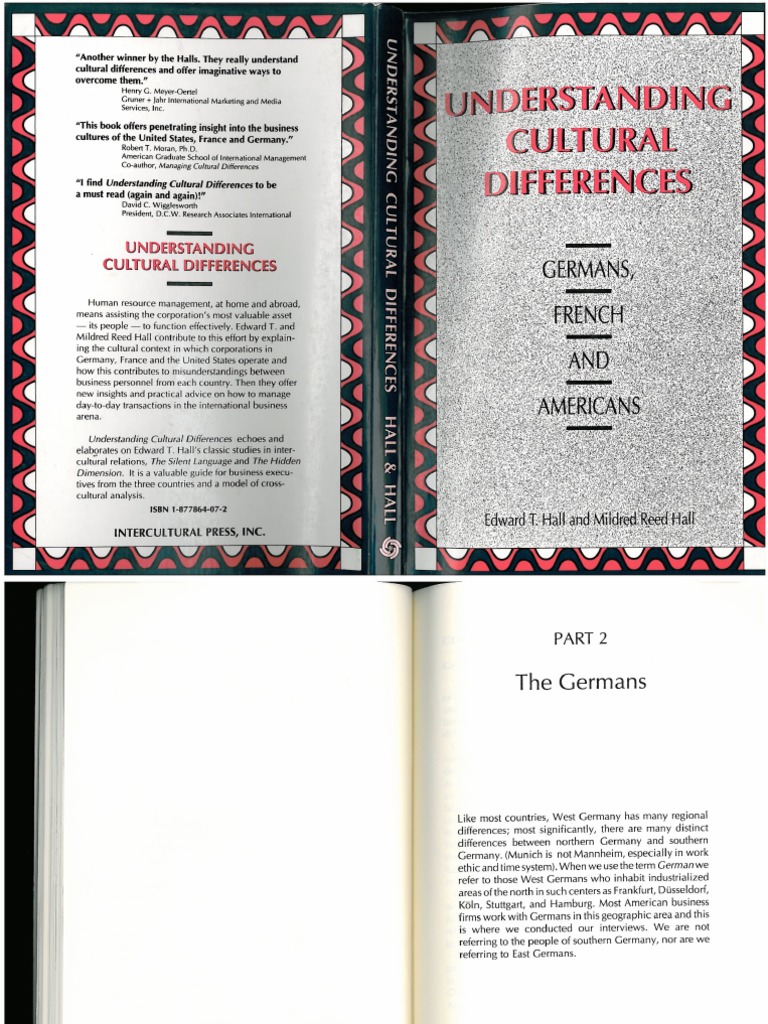Hall Hall Understanding Cultural Differences | PDF