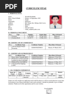 Standard Resume Seafarers