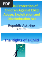 RA 7610: Proteksyon sa mga Bata | PDF | Child Abuse | Child Custody