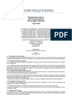 59. Regolamento Interno Consiglio Valle d'Aosta 13.01.2010 - Titolo 7