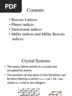 Bravais Lattices and Miller Indices