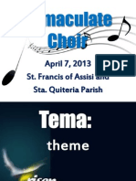 Power Point For Regular Sunday Mass (In Tagalog) April 7, 2013