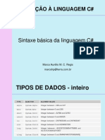 slide 02 - Sintaxe básica da linguagem C#