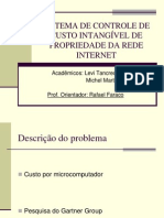 Apresentação sobre Sistema de Controle de Custo Intangível de Propriedade da Rede Internet