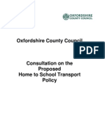 Consultation on the Home to School Transport Policy 2014 Website