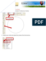 Fit Text To A Circle: Coreldraw Tutorial: 1. Create A Circle With The Dimension 4 Inches by 4 Inches