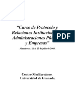 Curso de Protocolo y Relaciones Institucionales