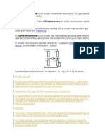 El Puente Wheatstone