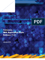 Tektronix IRIS Frameworx 10 eTOM Certification Report