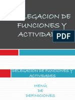 Delegacion de Funciones