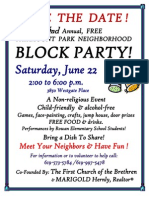 Fairmount Park Block Party