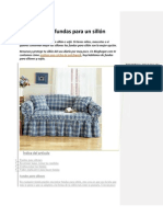 Cómo Realizar Fundas para Un Sillón