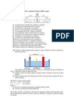 Pilhas Questões 1-15 Eletroquímica