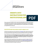 Grants Gov Instructions Institutions 2013